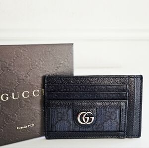 Gucci GG Ophidia Navy/Black Card Holder
